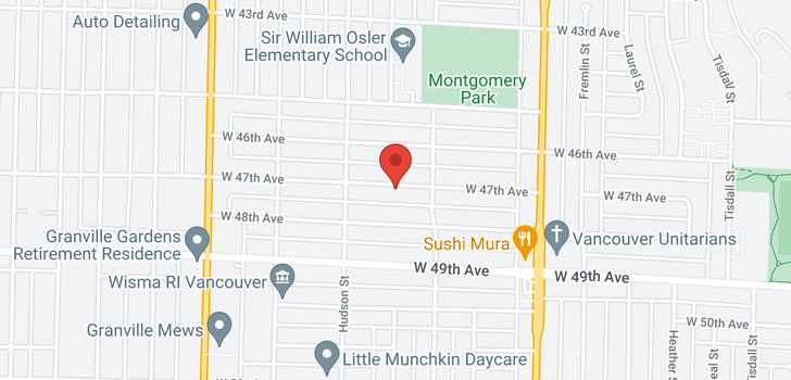 map of 1196 W 47TH AVENUE